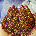 El brillo de color de cambio de ángulo Chameleon Glitter para esmalte de uñas resistente a los disolventes